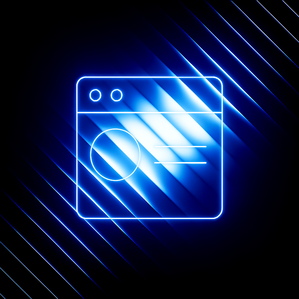 Ikona ui designu s důrazem na vizuální identitu