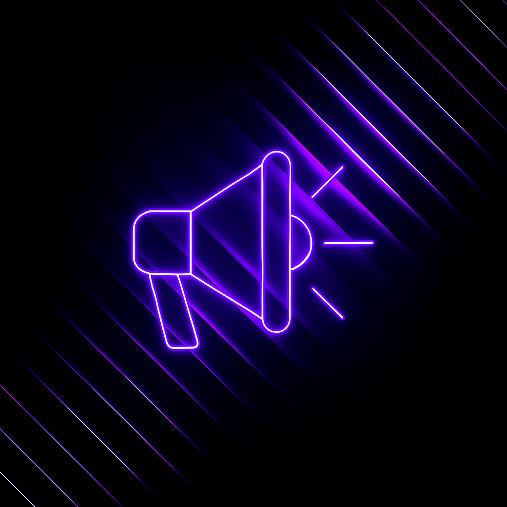 Ikona online marketingu s důrazem na personalizovanou komunikaci.